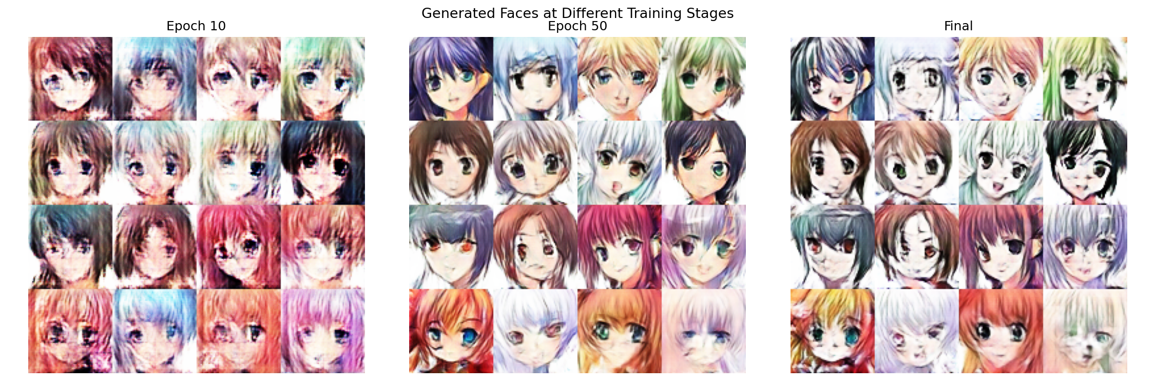 Anime Face GAN — DCGAN on 63,000 Training Images screenshot 9