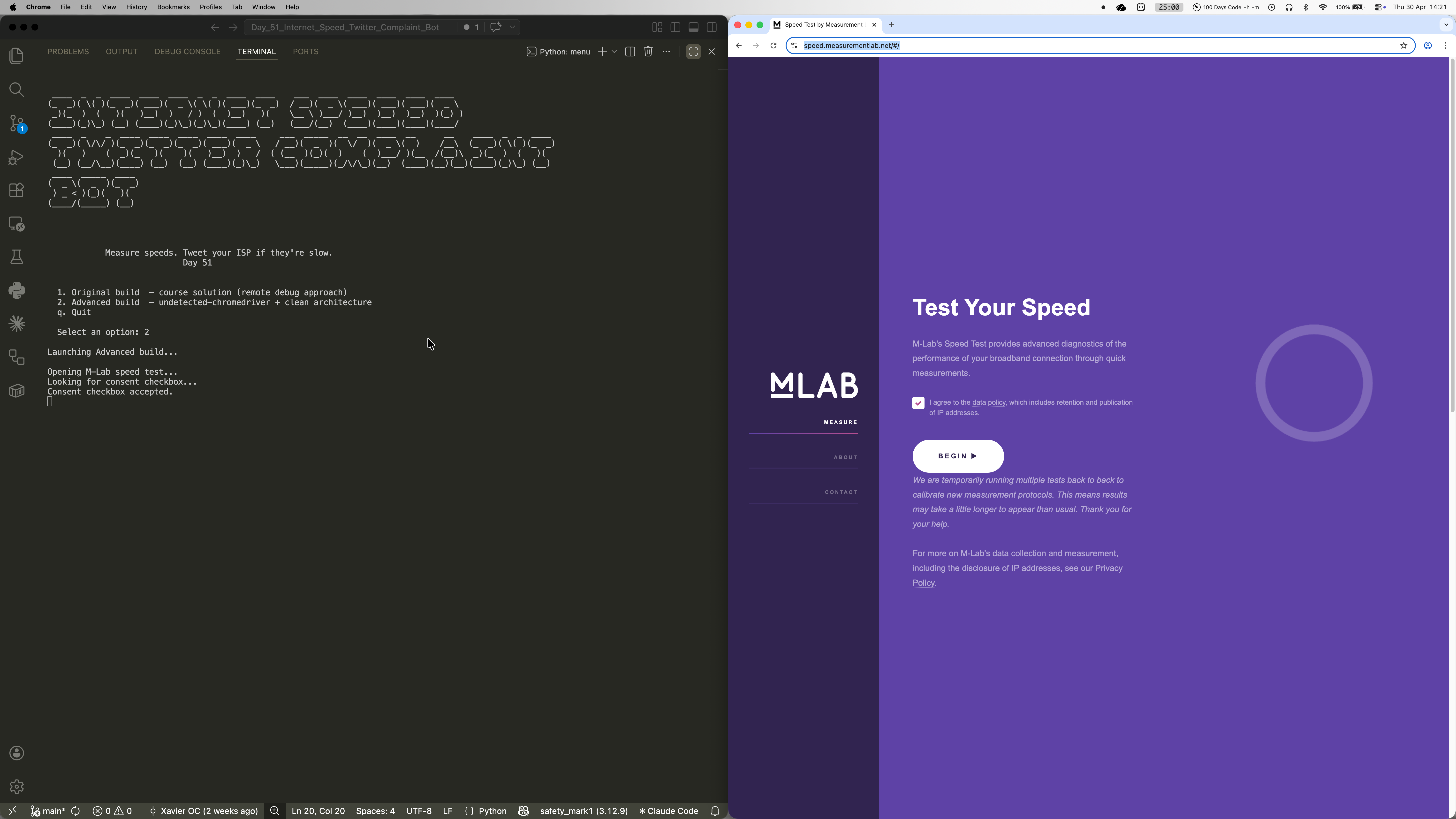 Internet Speed Twitter Complaint Bot screenshot 3